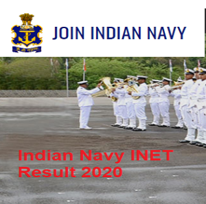 Indian Navy INET Result 2020