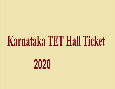 KARTET admit card 2020