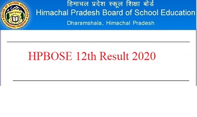 HPBOSE class 12th Result 2020