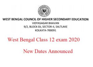 WB class 12th new exam date