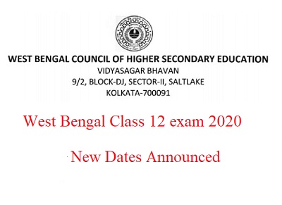 WB class 12th new exam date
