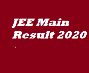 JEE main 2020 Result