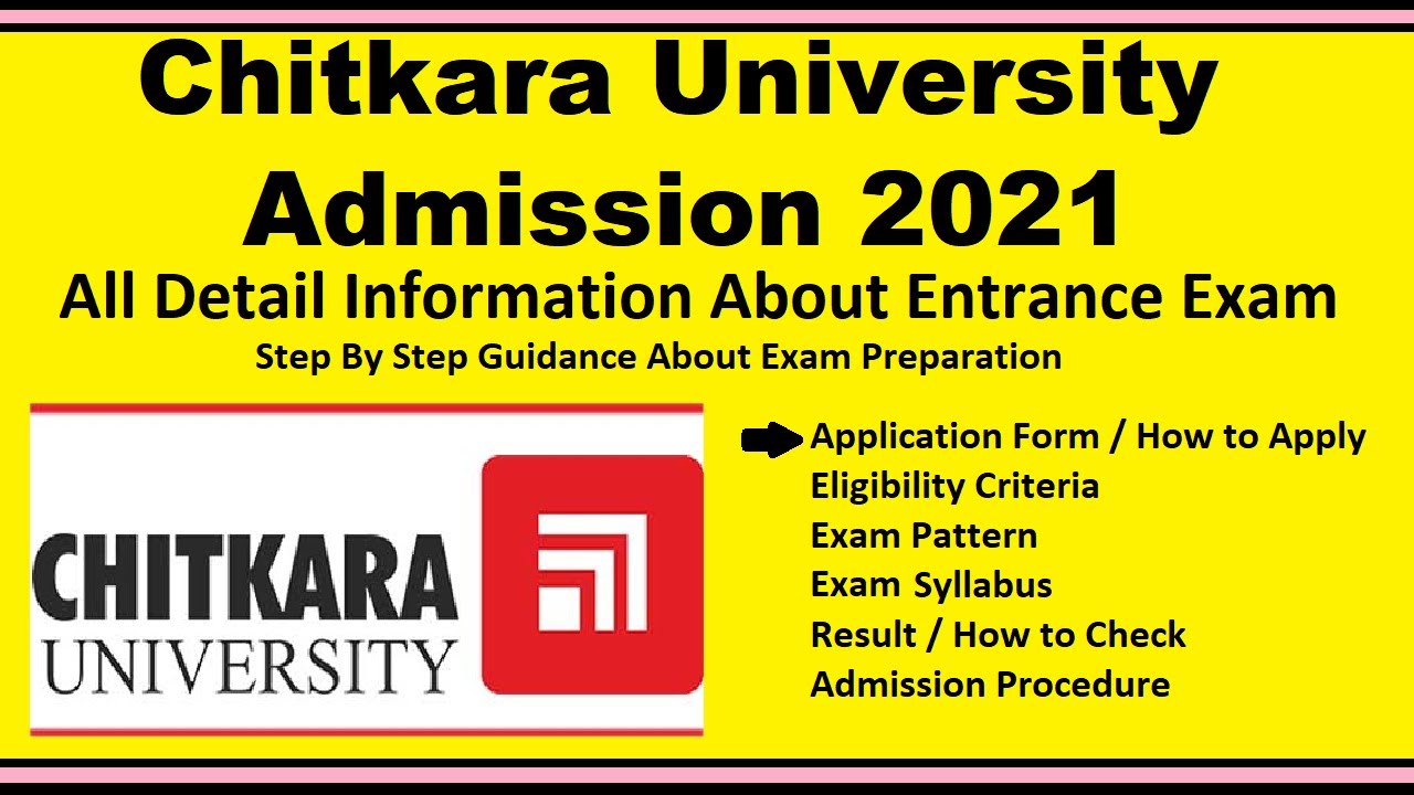 Chitkara University Admission 2021