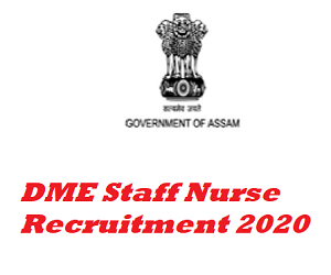 DME Staff Nurse Recruitment 2020