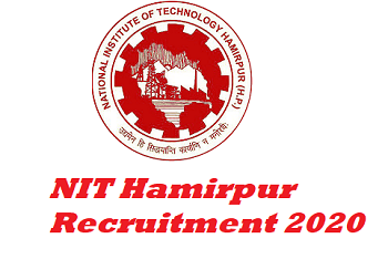 NIT Hamirpur Recruitment 2020