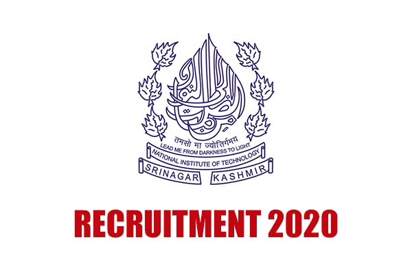 NIT Srinagar Recruitment 2020