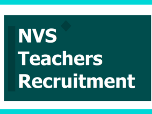NVS Teacher Recruitment 2020