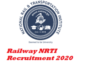 Railway NRTI Recruitment 2020