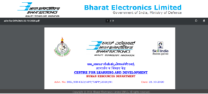 BEL Recruitment 2020