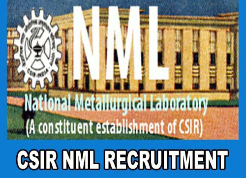 CSIR NML Recruitment 2020