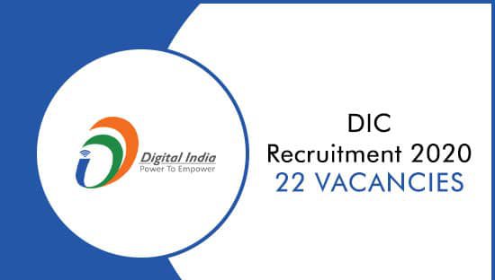 DIC Recruitment 2020