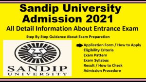 Sandip University 2021 Admission