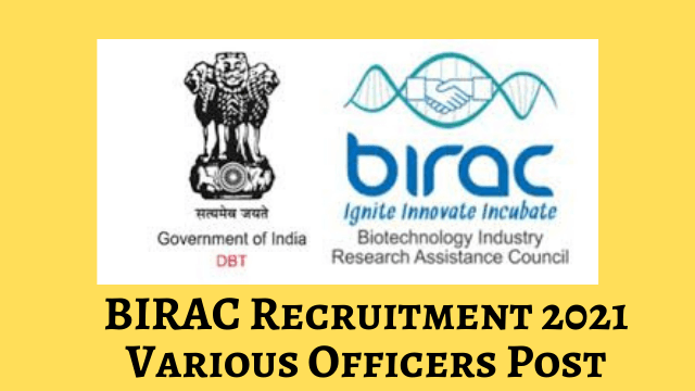 BIRAC Recruitment 2021