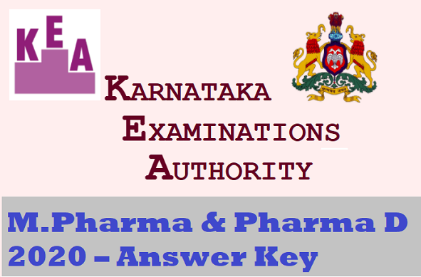 M.Pharma & Pharma D 2020 – Answer Key