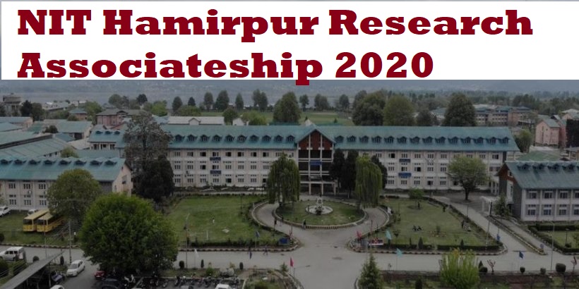 NIT Hamirpur Research Associateship 2020