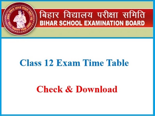 Bihar Board 12th Exam Date