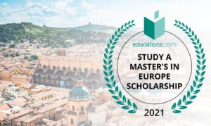 Study a Masters in Europe Scholarship 2021