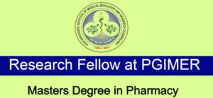 PGIMER Chandigarh Research Fellowship 2020