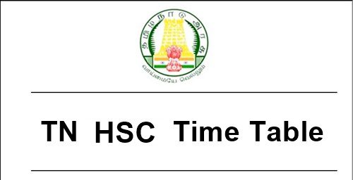 Tamil Nadu HSC Time Table 2021