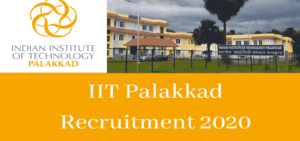IIT Palakkad Department of Civil Engineering JRF 2020