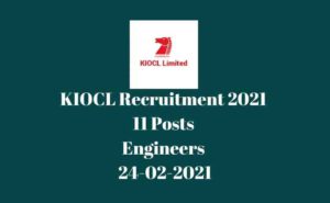 KIOCL Recruitment 2021