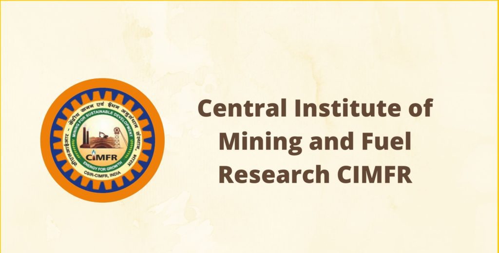 CIMFR Recruitment 2021