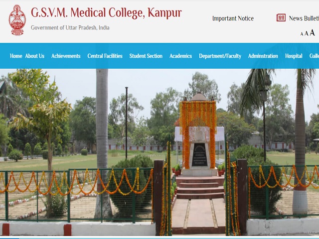 GSVM Medical College Kanpur recruitment 2021