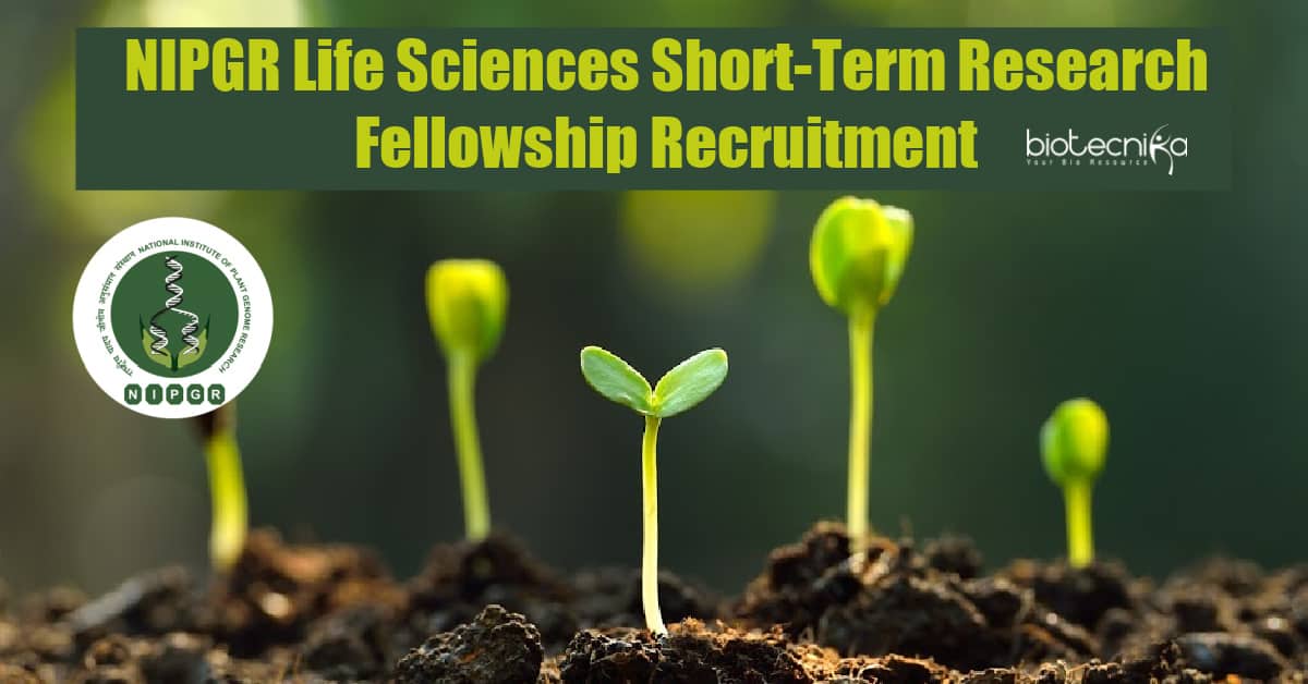 NIPGR New Delhi Junior Research Fellowship 2021