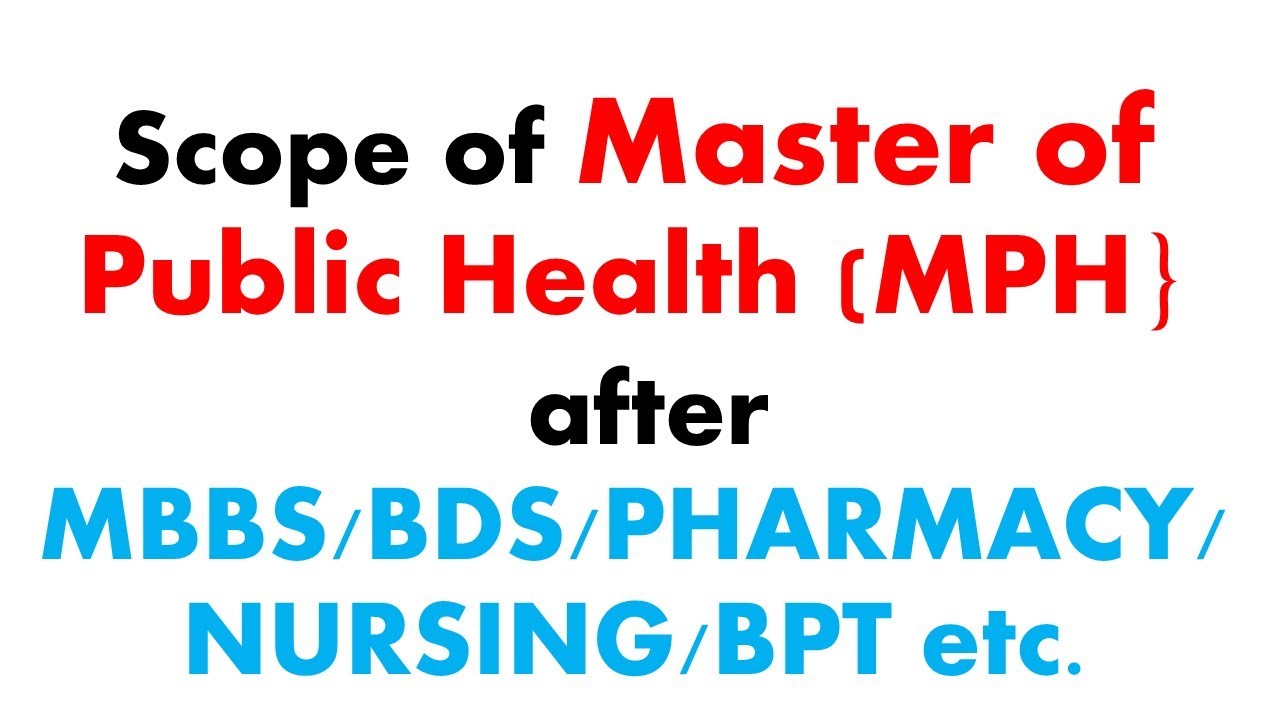 Master of public health MPH