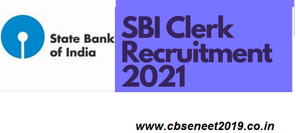 SBI Clerk Recruitment 2021
