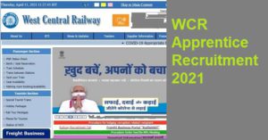 WCR Apprentice Recruitment 2021