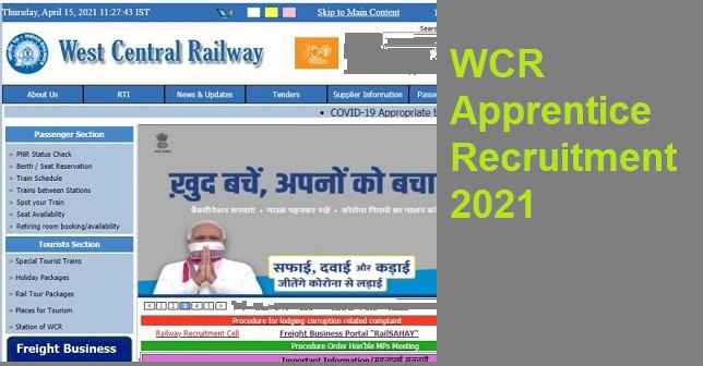 WCR Apprentice Recruitment 2021