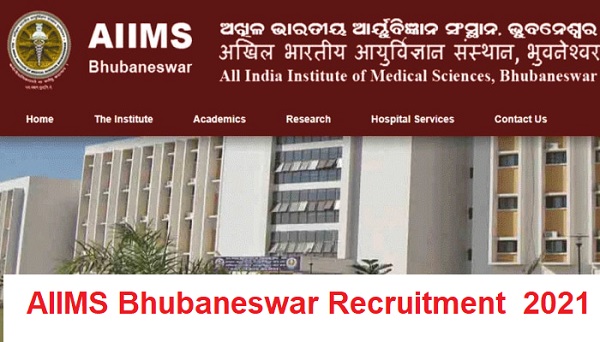 AIIMS Bhubaneswar Recruitment 2021