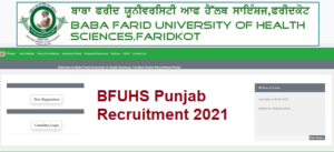 BFUHS Punjab Recruitment 2021