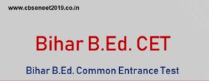 Bihar B.Ed CET 2021
