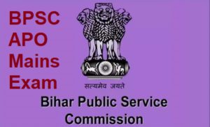 Bihar Public Service Commission APO Mains Exam 2021