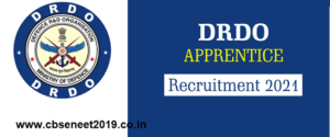 DRDO Apprentice Recruitment 2021
