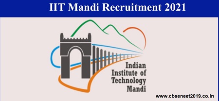 IIT Mandi Recruitment 2021