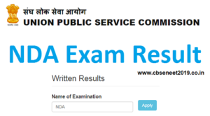 UPSC NDA Result 2021