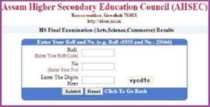 AHSEC Assam Board 12th Result 2021