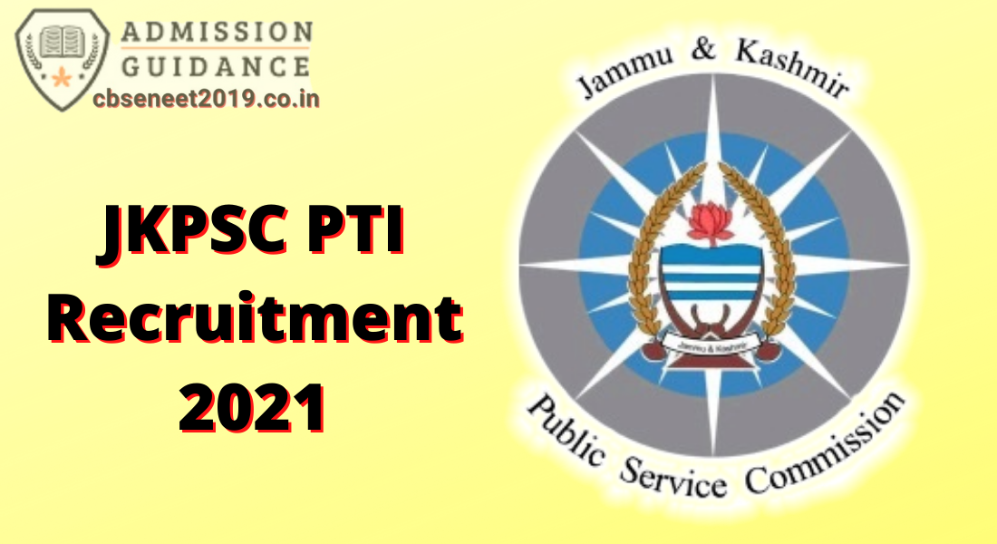 JKPSC PTI Recruitment 2021