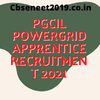 PGCIL Powergrid Apprentice Recruitment 2021