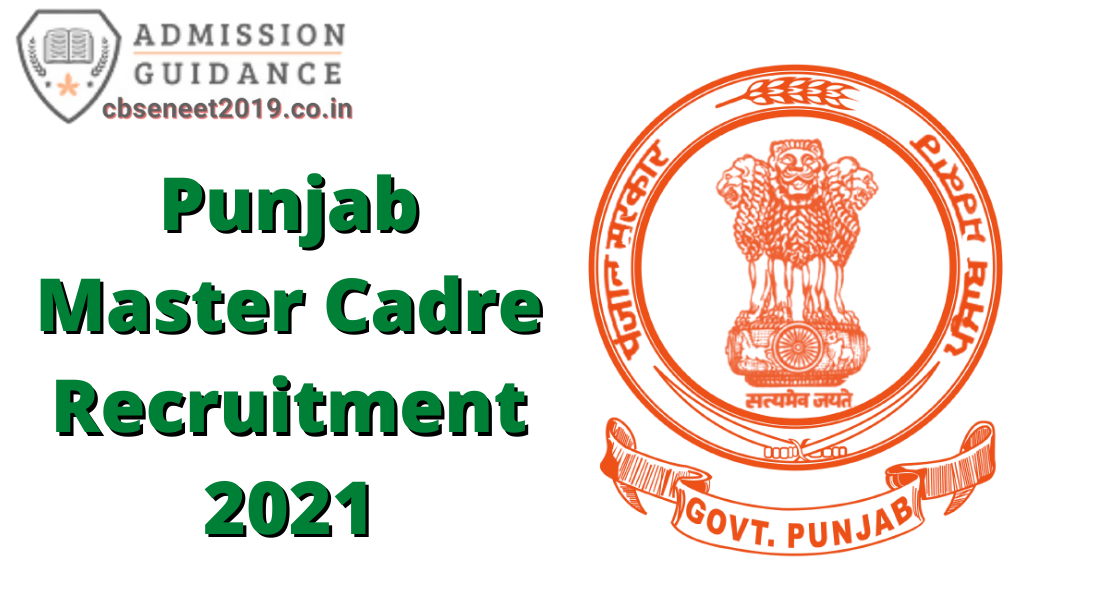 Punjab Master Cadre Recruitment 2021