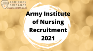 Army Institute of Nursing Recruitment 2021
