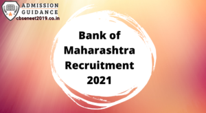 Bank of Maharashtra Recruitment 2021