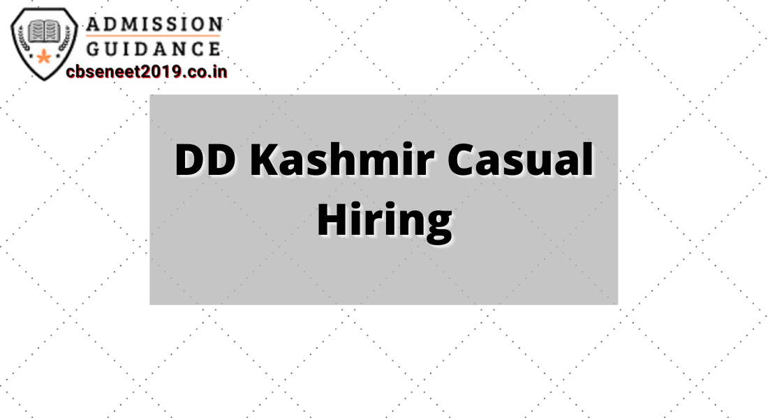 DD Kashmir Casual Hiring
