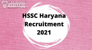 HSSC Haryana Recruitment 2021