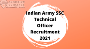 Indian Army SSC Technical Officer 2021