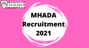 MHADA Recruitment 2021 Notification