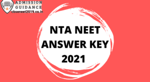 NTA NEET Answer Key 2021